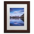 thumbnail image 1 of Trademark Fine Art 'Blue Planet' Canvas Art by Mathieu Rivrin, White Matte, Wood Frame, 1 of 1