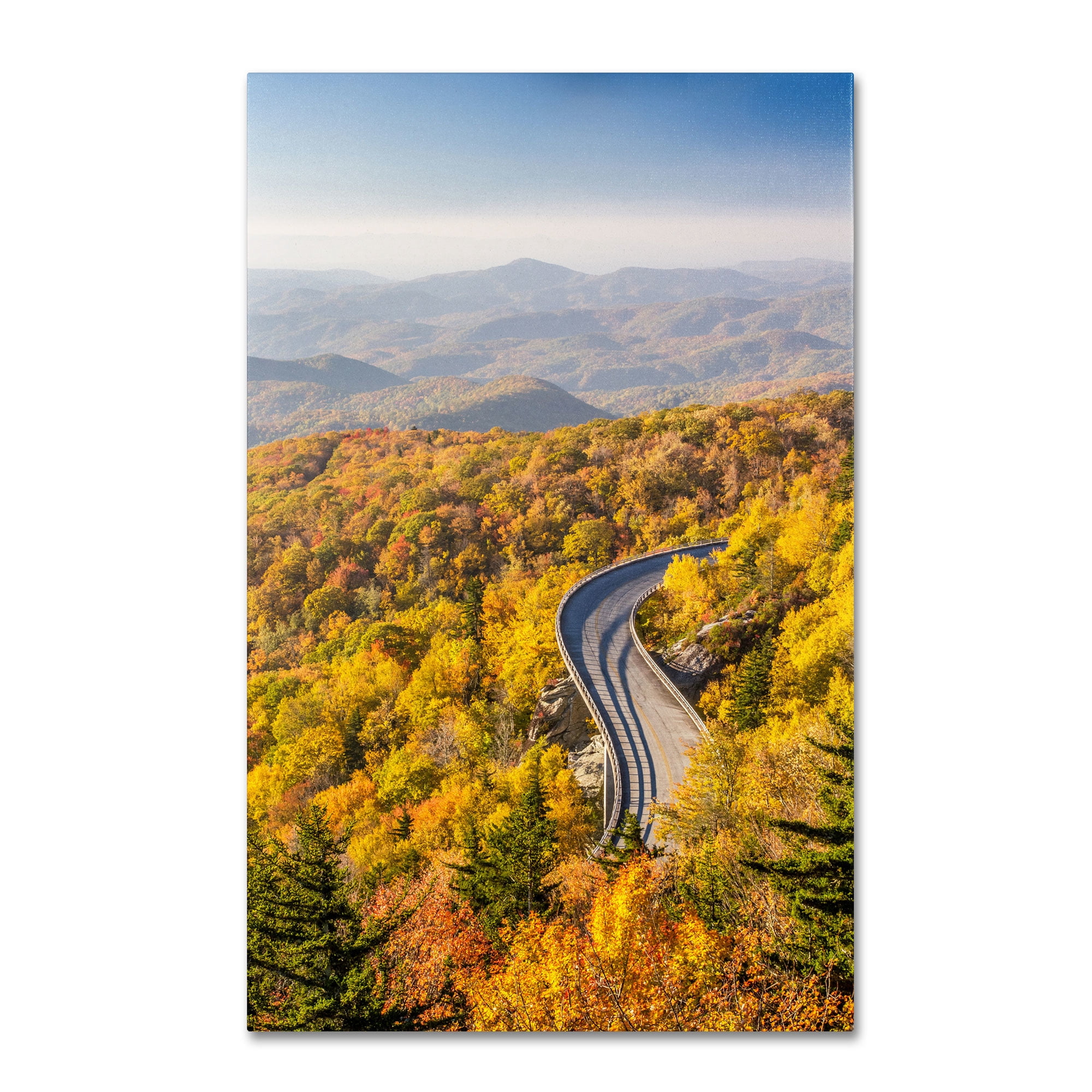 Trademark Fine Art "Blue Ridge Parkway" Canvas Art by Pierre Leclerc
