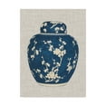 thumbnail image 1 of Trademark Fine Art 'Blue & White Ginger Jar on Linen I' Canvas Art by Vision Studio, 1 of 4