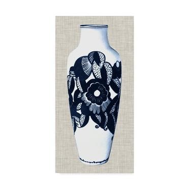 Trademark Fine Art 'Blue & White Vase III' Canvas Art by Unknown