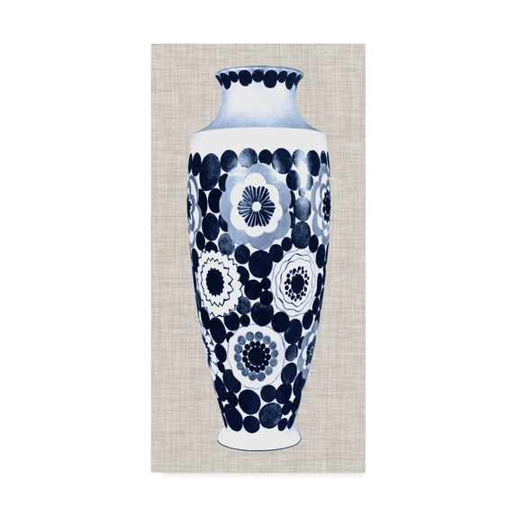 Trademark Fine Art 'Blue & White Vase V' Canvas Art by Unknown