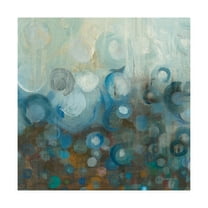 Trademark Fine Art 'Blue and Bronze Dots VII' Canvas Art by Danhui Nai