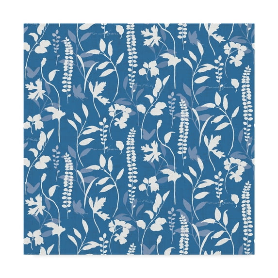 Trademark Fine Art 'Blue and Green Garden Step 03A' Canvas Art by Lisa Audit