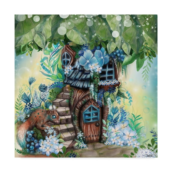 Trademark Fine Art 'Blueberry Grove' Canvas Art by Sheena Pike Art And Illustration