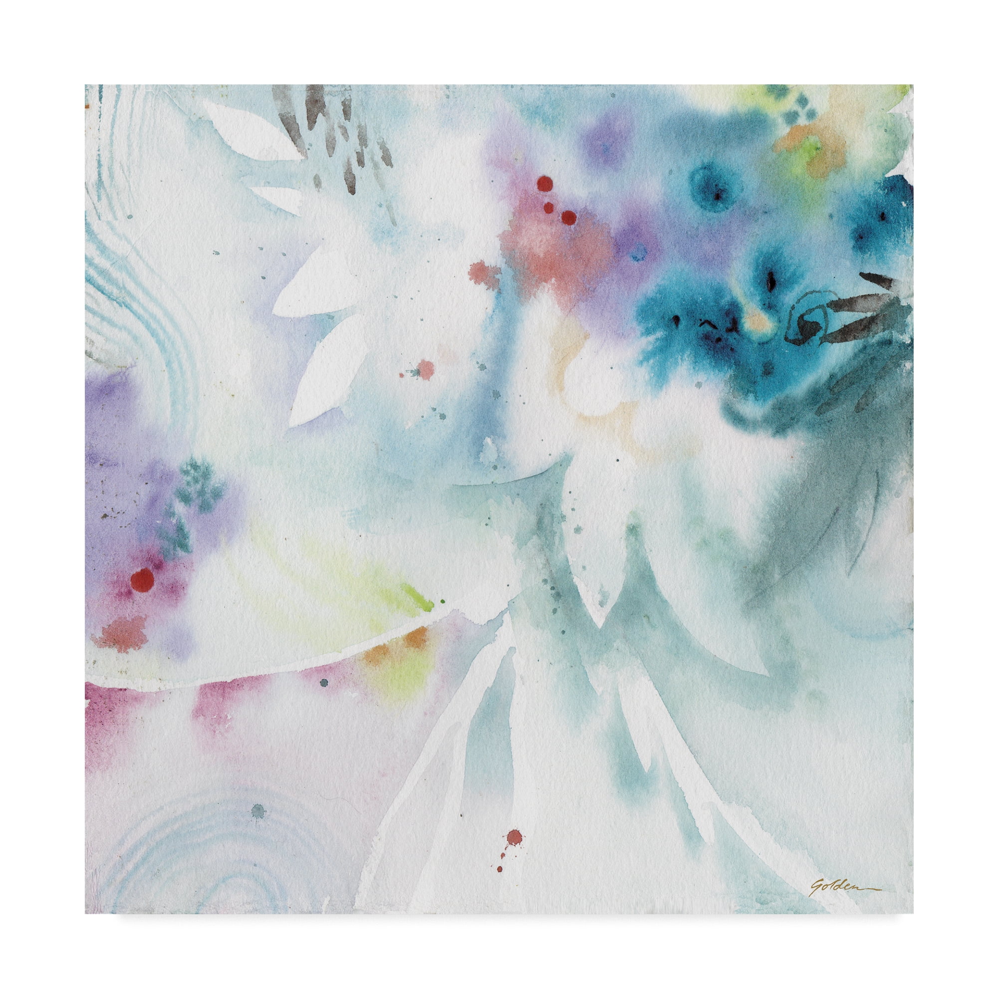 Trademark Fine Art 'Blues Along the Way' Canvas Art by Sheila Golden