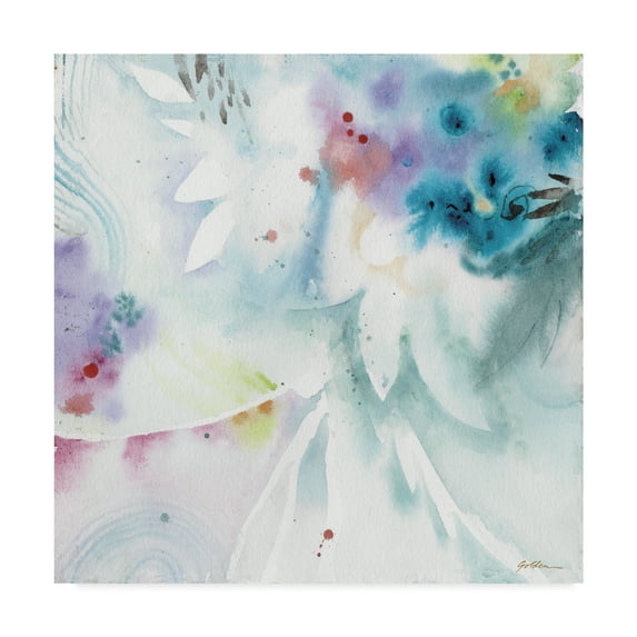 Trademark Fine Art 'Blues Along the Way' Canvas Art by Sheila Golden