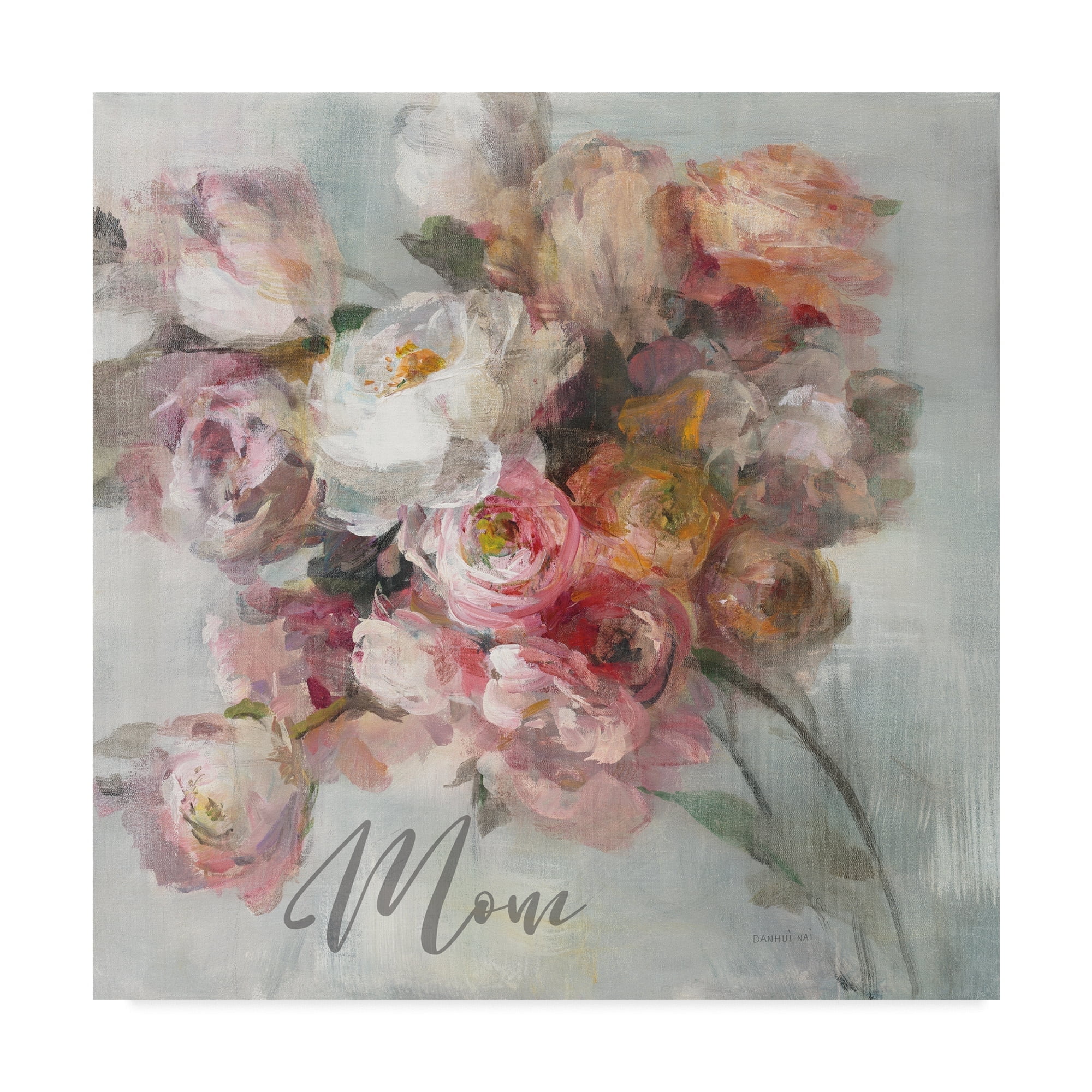 Trademark Fine Art 'Blush Bouquet Mom' Canvas Art by Danhui Nai