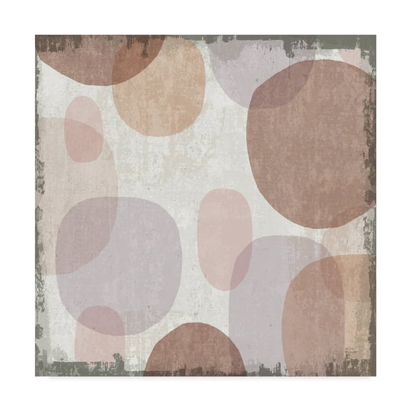 Trademark Fine Art 'Blush Drips I' Canvas Art by Michael Mullan
