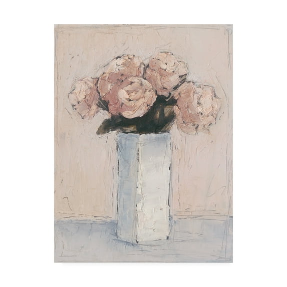 Trademark Fine Art 'Blush Florals I' Canvas Art by Ethan Harper