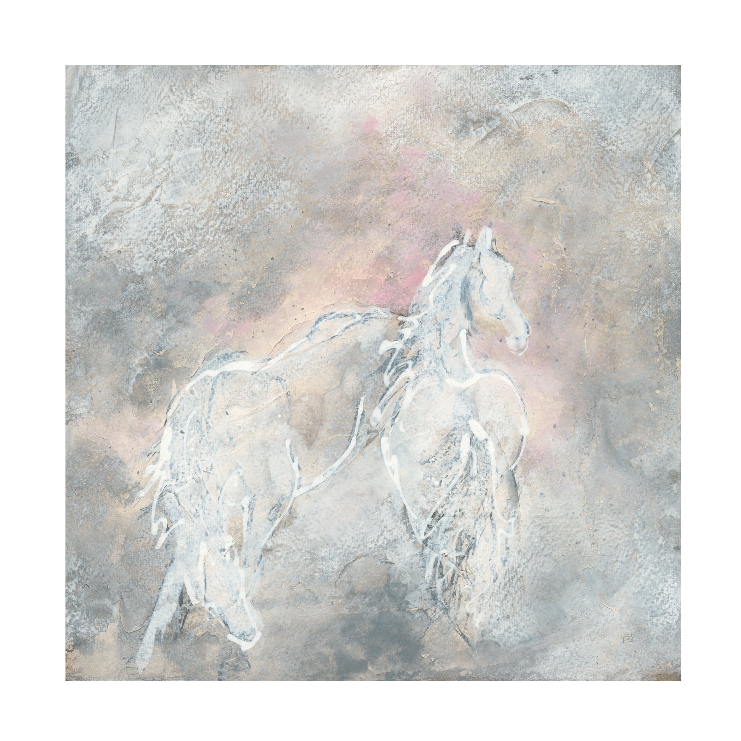 Trademark Fine Art 'Blush Horses II' Canvas Art by Chris Paschke