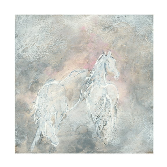 Trademark Fine Art 'Blush Horses II' Canvas Art by Chris Paschke