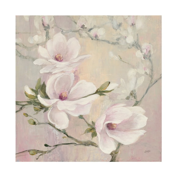 Trademark Fine Art 'Blushing Magnolias' Canvas Art by Julia Purinton