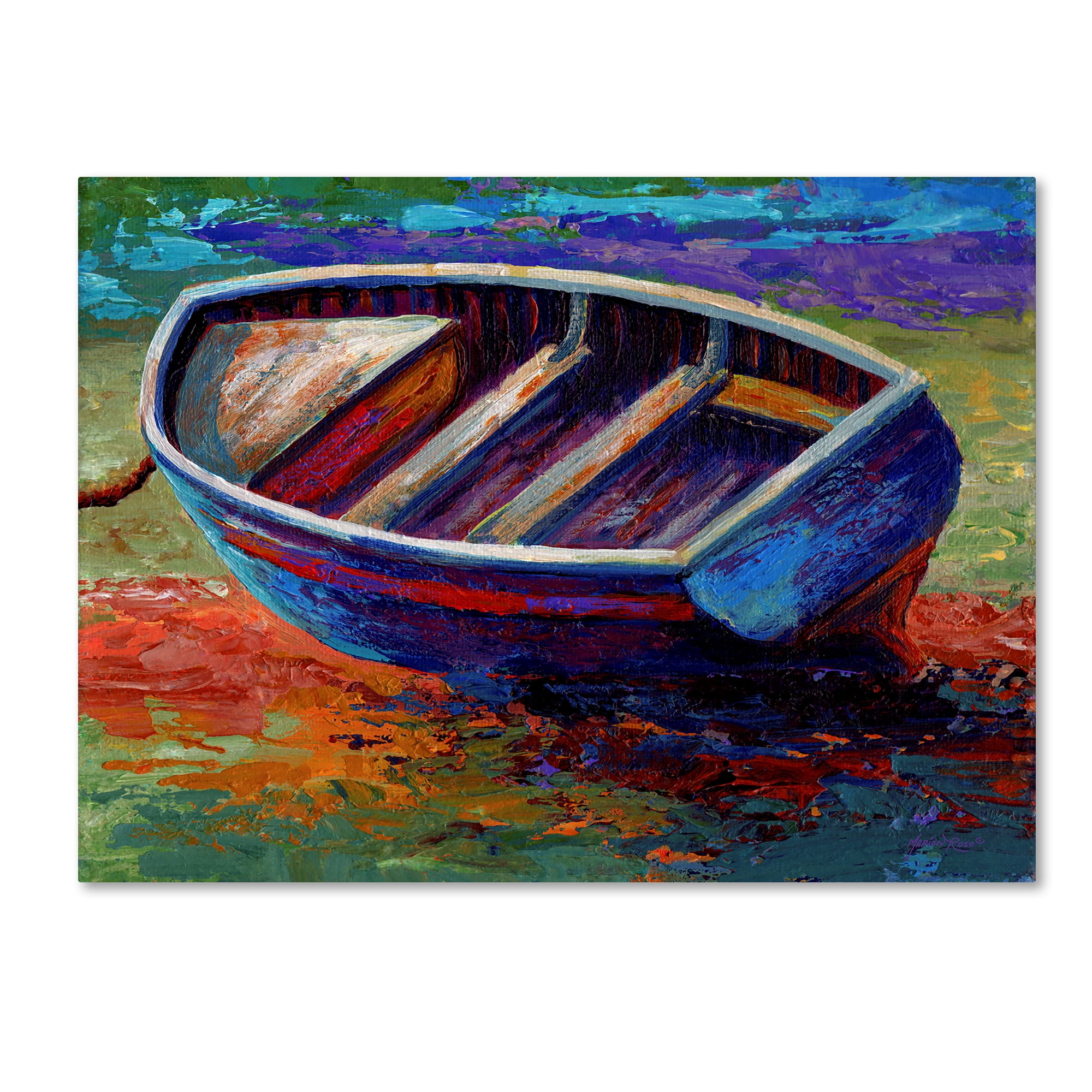 Trademark Fine Art 'Boat 4' Canvas Art by Marion Rose