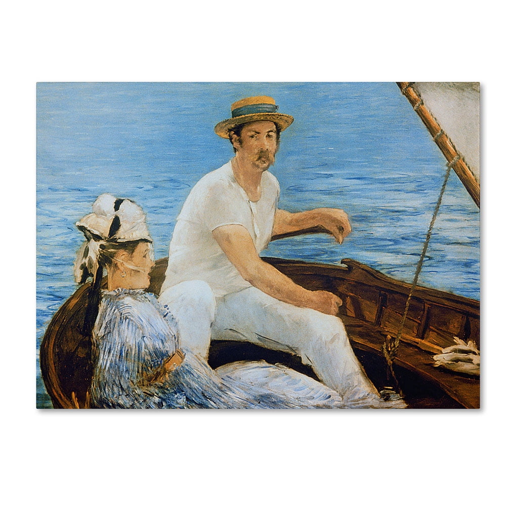 Trademark Fine Art "Boating" 1874 Canvas Art by Edouard Manet