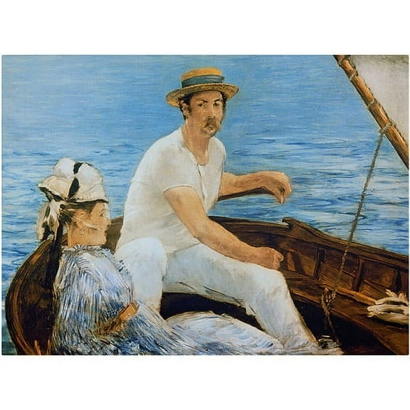 Trademark Fine Art "Boating" 1874 Canvas Art by Edouard Manet