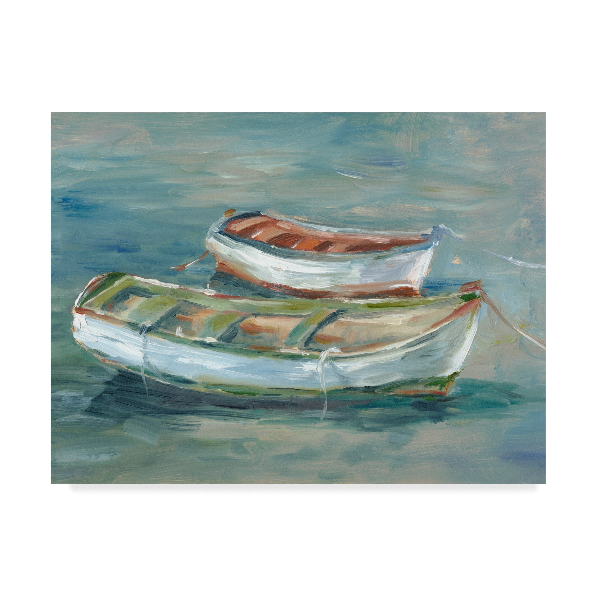 Trademark Fine Art 'Boats By the Shore II' Canvas Art by Ethan Harper