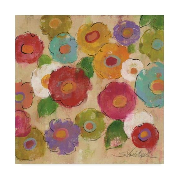 Trademark Fine Art 'Bohemian Bouquet III' Canvas Art by Silvia Vassileva