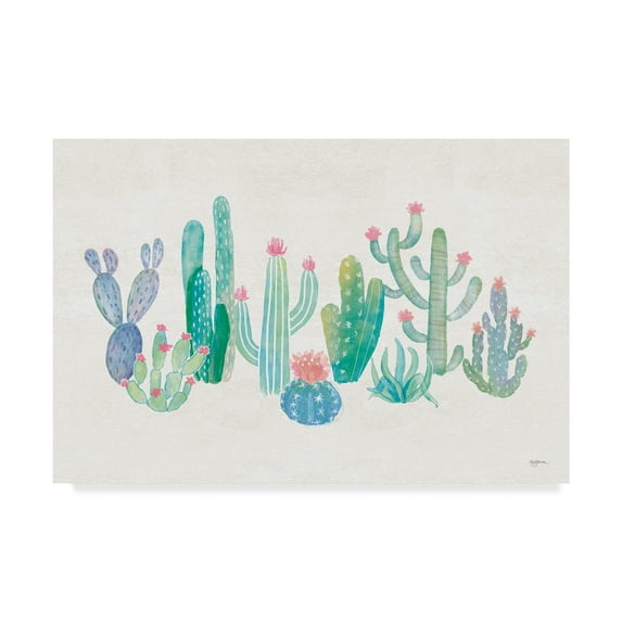Trademark Fine Art 'Bohemian Cactus I' Canvas Art by Mary Urban