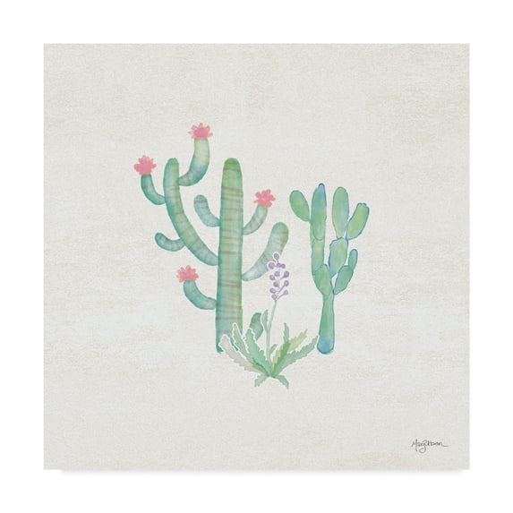 Trademark Fine Art 'Bohemian Cactus IV' Canvas Art by Mary Urban