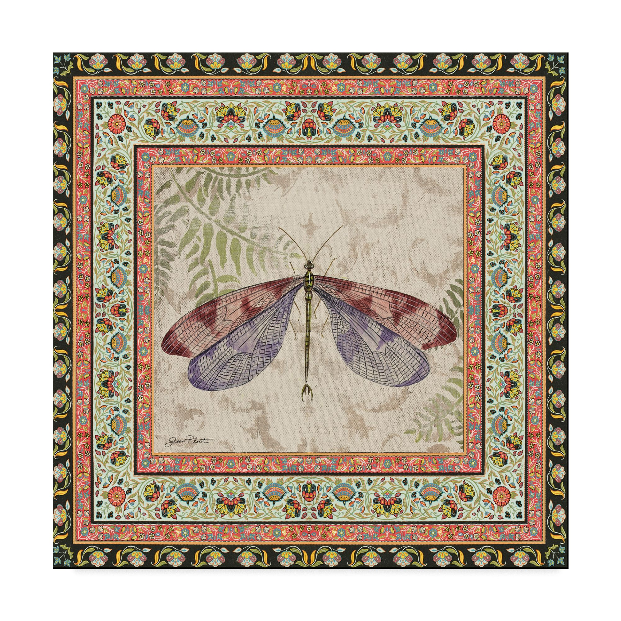 Trademark Fine Art 'Bohemian Dragonfly 1' Canvas Art by Jean Plout
