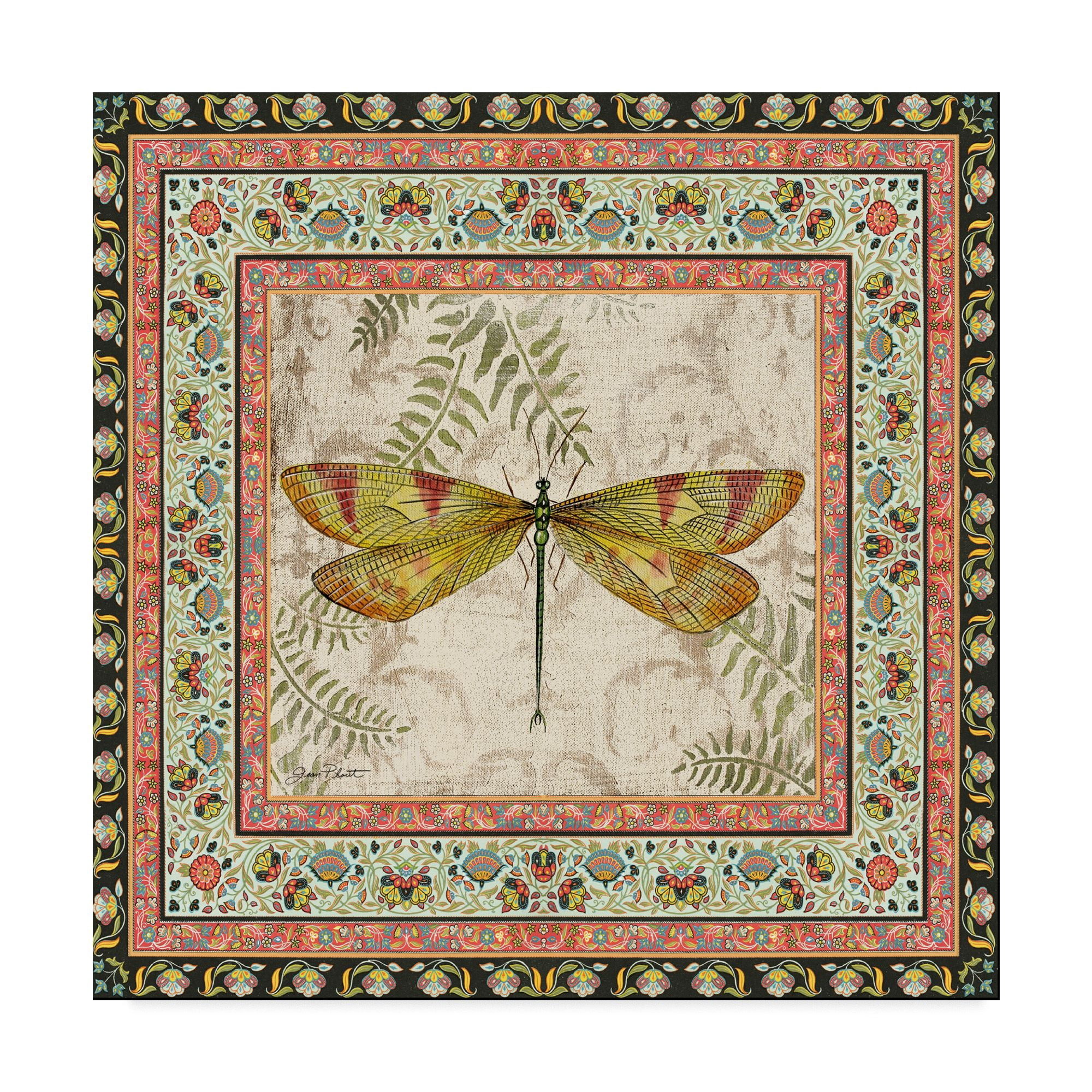 Trademark Fine Art 'Bohemian Dragonfly 3' Canvas Art by Jean Plout