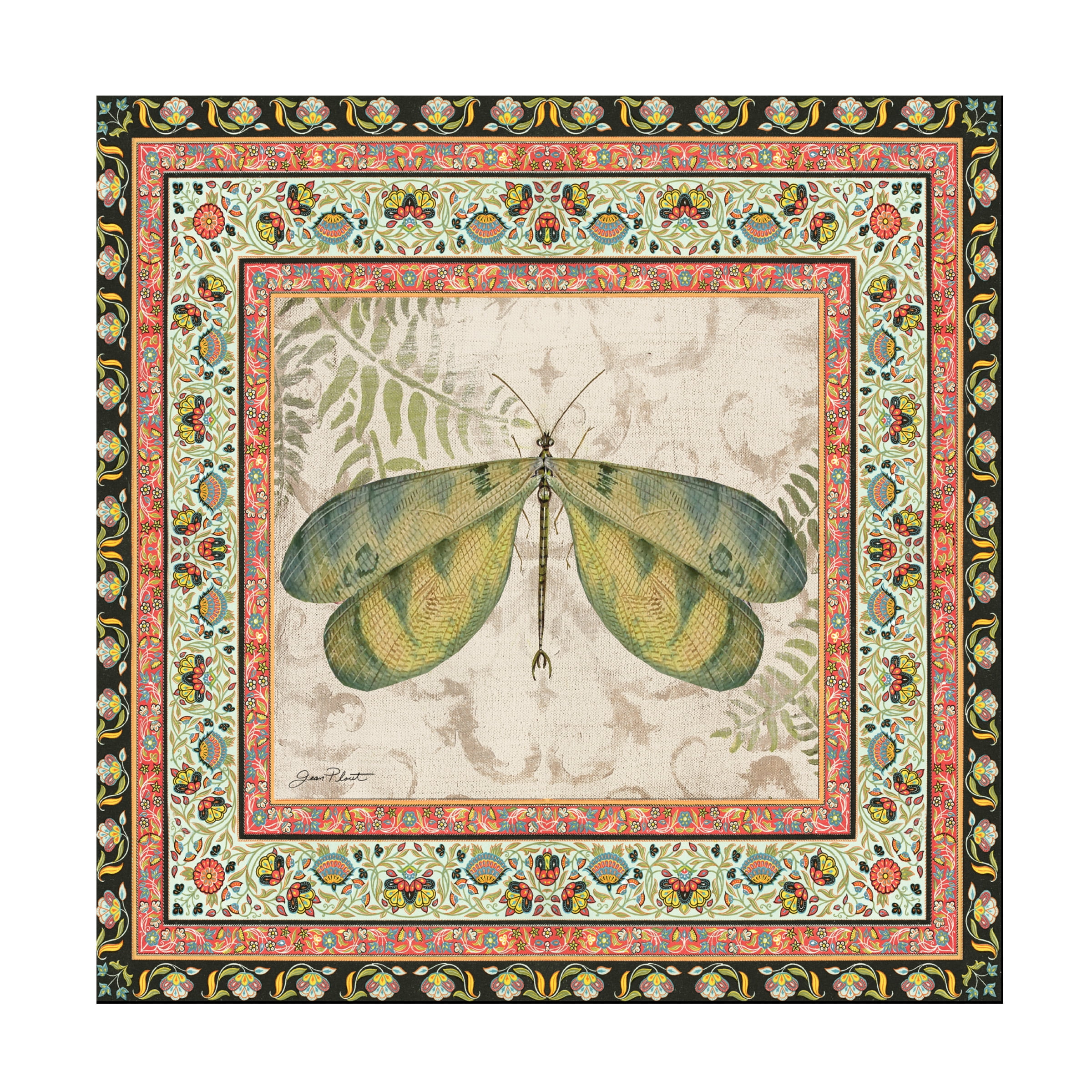 Trademark Fine Art 'Bohemian Dragonfly' Canvas Art by Jean Plout