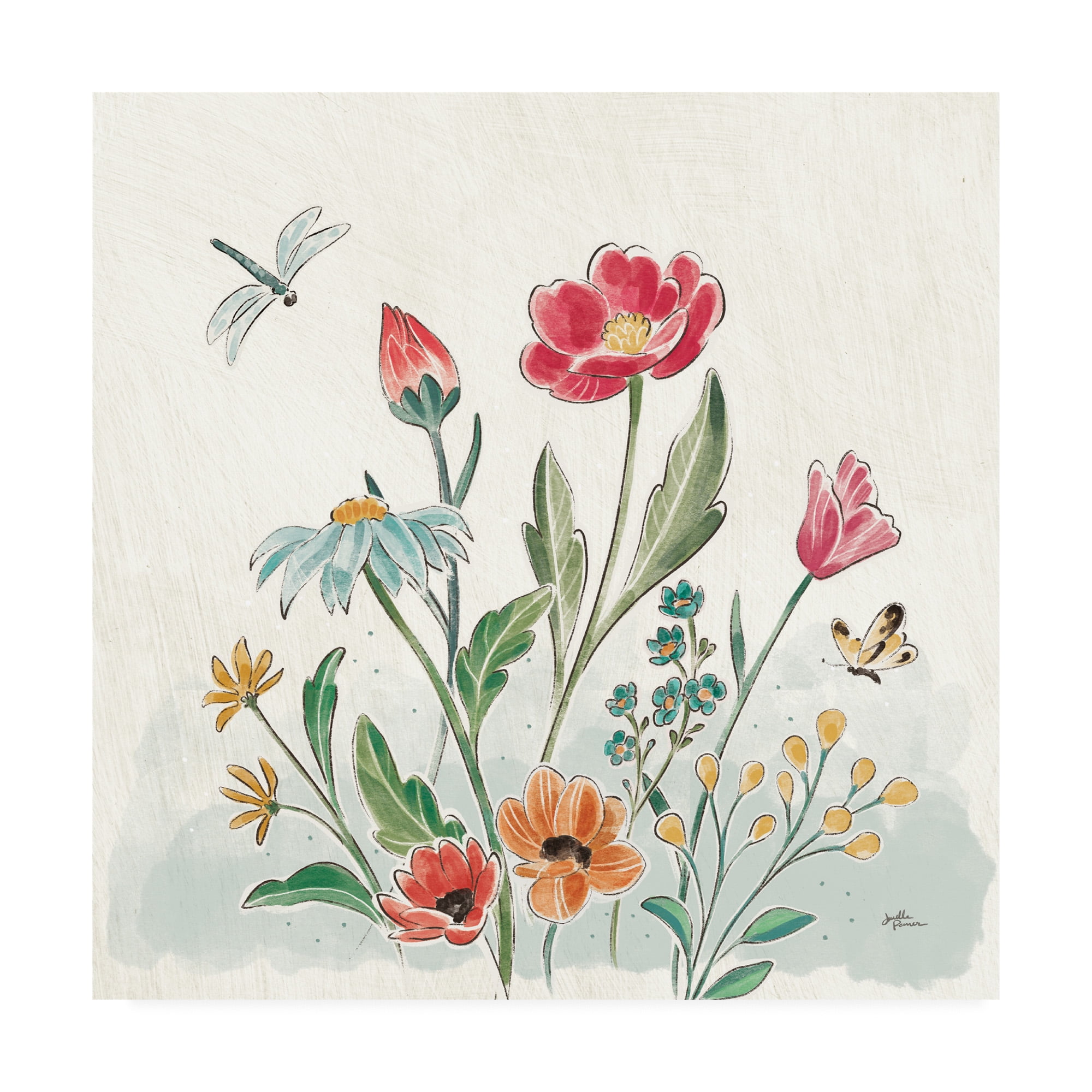 Trademark Fine Art 'Boho Field III' Canvas Art by Janelle Penner