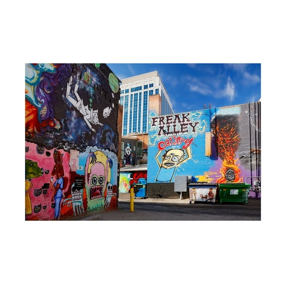 Trademark Fine Art 'Boise Freak Alley' Canvas Art by Mike Jones Photo