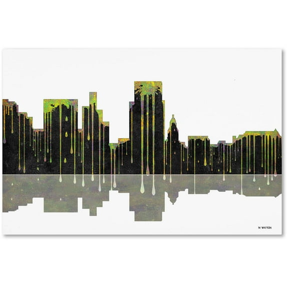 Trademark Fine Art "Boise Idaho Skyline 2" Canvas Art by Marlene Watson