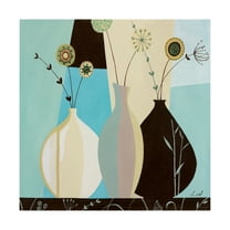 Trademark Fine Art 'Bold Vase Flowers 2' Canvas Art by Pablo Esteban