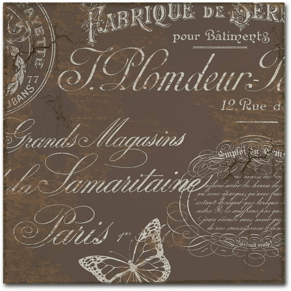 Trademark Fine Art "Bon Mots II" Canvas Art by Color Bakery