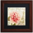 thumbnail image 1 of Trademark Fine Art "Bonjour One" Canvas Art by Color Bakery Black Matte, Wood Frame, 1 of 1