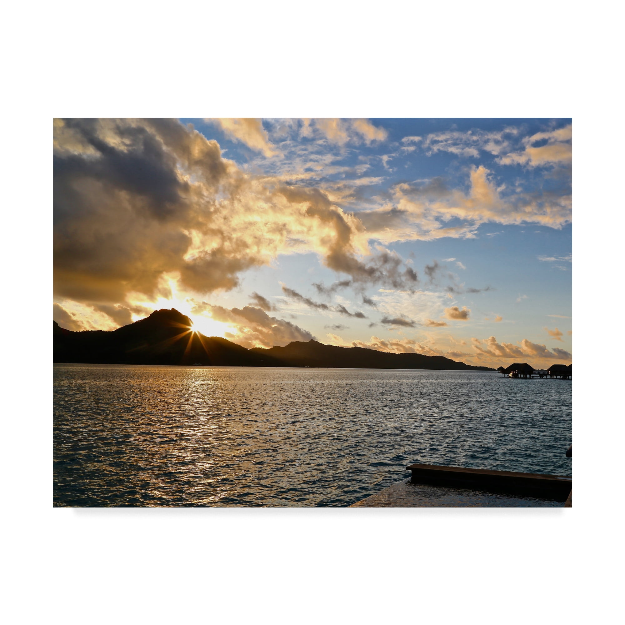 Trademark Fine Art 'Bora Bora Sunset' Canvas Art by American School