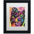 thumbnail image 1 of Trademark Fine Art "Border Collie 121109" Canvas Art by Dean Russo, White Matte, Black Frame, 1 of 4