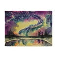 thumbnail image 1 of Trademark Fine Art 'Borealis Over Lake' Canvas Art by Wendra, 1 of 3