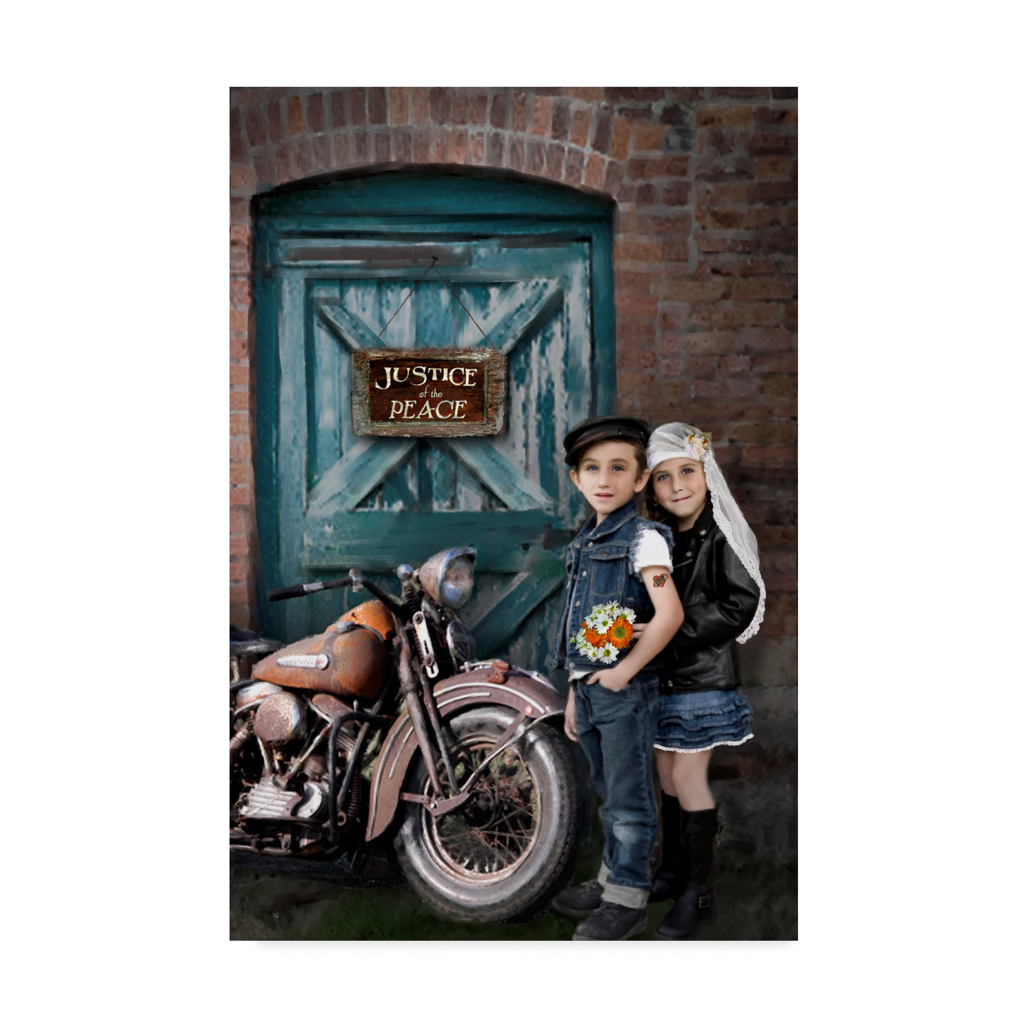 Trademark Fine Art 'Born Ride' Canvas Art by Sharon Forbes