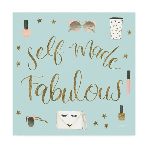 Trademark Fine Art 'Boss Ladies VIII Mint' Canvas Art by Jenaya Jackson