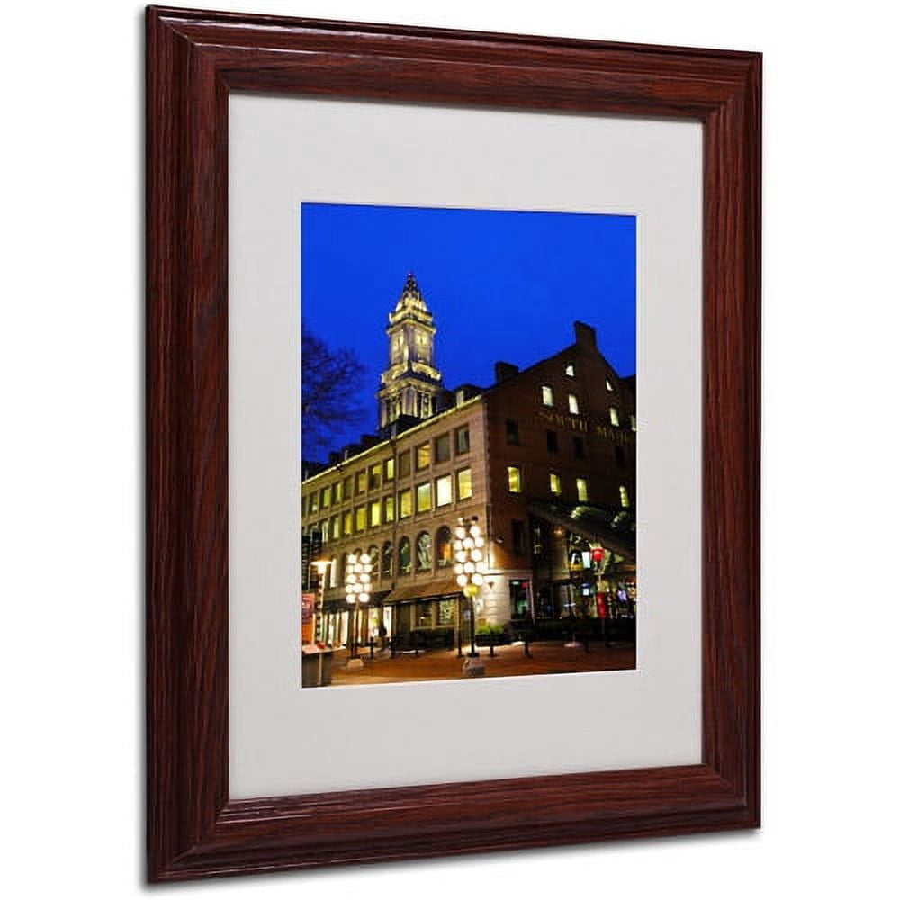 Trademark Fine Art "Boston 3" Matted Framed Art by CATeyes