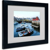 Trademark Fine Art "Boston 7" Matted Framed Art by CATeyes