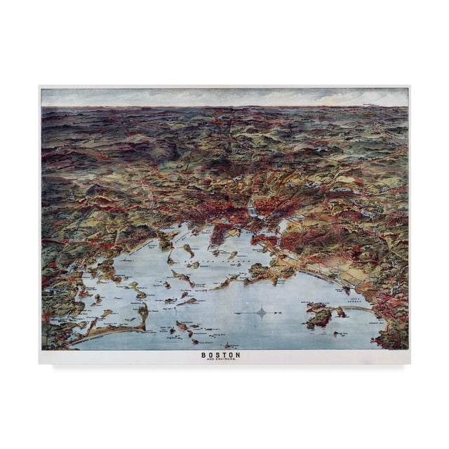 Trademark Fine Art 'Boston Harbor 1905' Canvas Art by Vintage Lavoie
