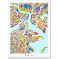 thumbnail image 1 of Trademark Fine Art "Boston MA Street Map 2" Canvas Art by Michael Tompsett, 1 of 5