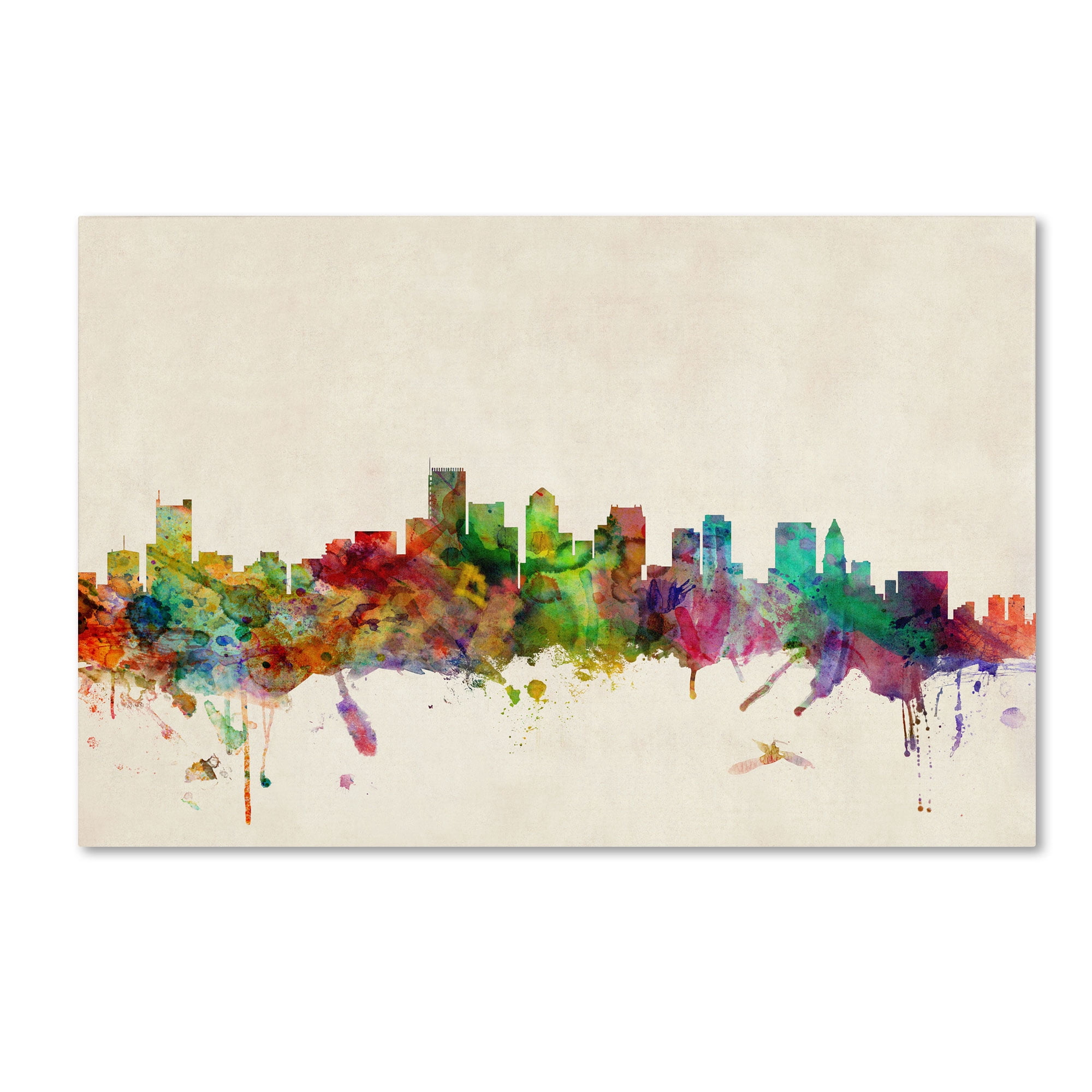 Trademark Fine Art "Boston, Massachusetts" Canvas Art by Michael Tompsett