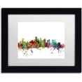 thumbnail image 1 of Trademark Fine Art 'Boston Massachusetts Skyline' Canvas Art by Michael Tompsett, White Matte, Black Frame, 1 of 4