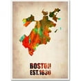 thumbnail image 1 of Trademark Fine Art "Boston Watercolor Map" Canvas Art by Naxart, 1 of 3