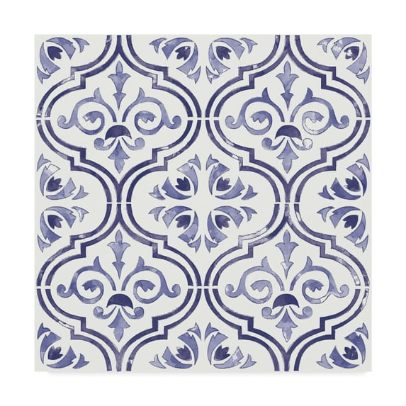 Trademark Fine Art 'Botanical Blue Step 03' Canvas Art by Katie Pertiet