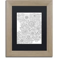 thumbnail image 1 of Trademark Fine Art "Botanical Doodles" Canvas Art by Hello Angel, Black Matte, Birch Frame, 1 of 4