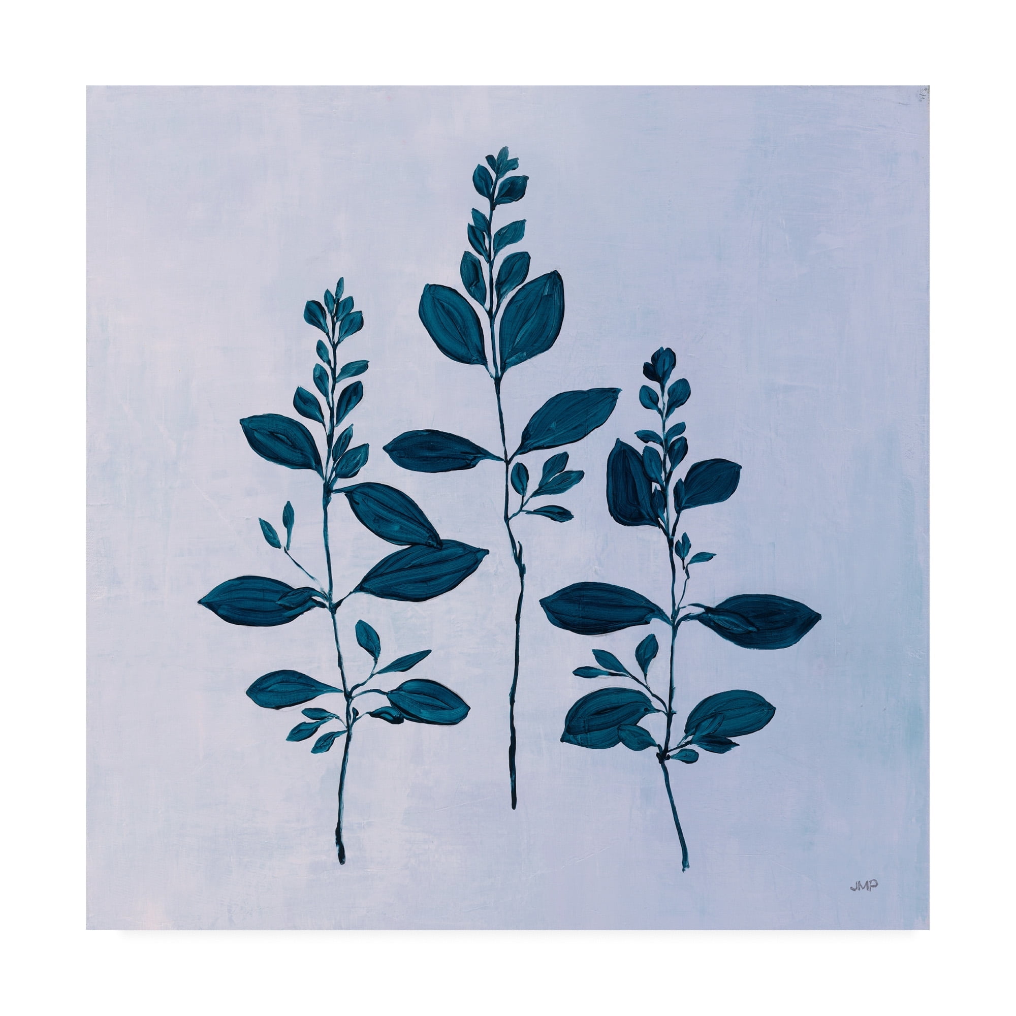 Trademark Fine Art 'Botanical Study IV Blue' Canvas Art by Julia Purinton