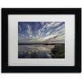 thumbnail image 1 of Trademark Fine Art 'Boundary Bay Sunset' Canvas Art by Pierre Leclerc, White Matte, Black Frame, 1 of 4