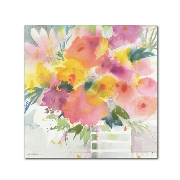 Trademark Fine Art 'Bouquet 5' Canvas Art by Sheila Golden