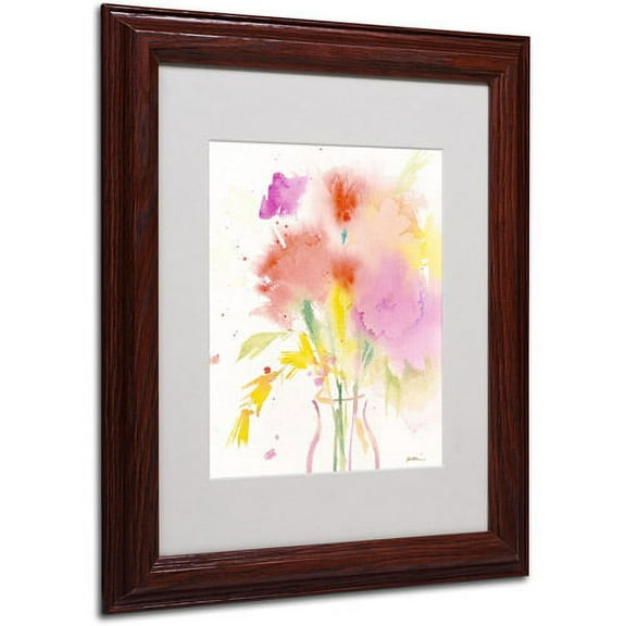 Trademark Fine Art "Bouquet Impressions" Canvas Art by Sheila Golden, Wood Frame